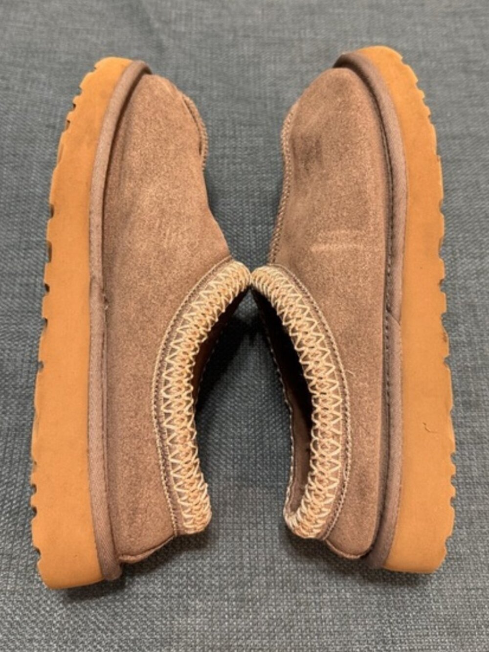 UGG Tasman slippers Women's Size 9 Grey Tan Slip-on Style 5955 - Picture 7 of 13